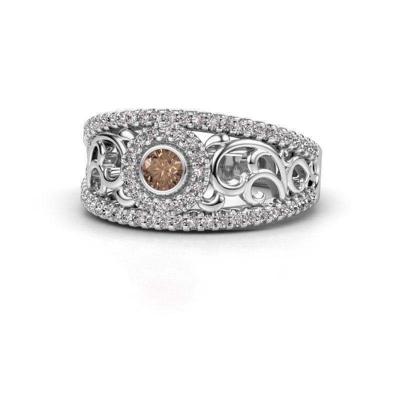 Image of Ring Lavona<br/>950 platinum<br/>Brown diamond 0.50 crt