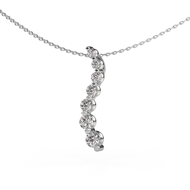 Pendant Celeste 2 950 platinum lab grown diamond 0.735 crt