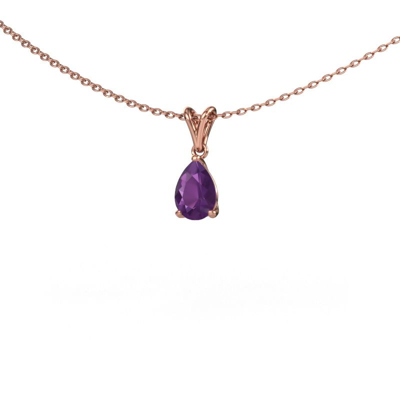 Anhänger Sam PER 585 Roségold Amethyst 7x5 mm