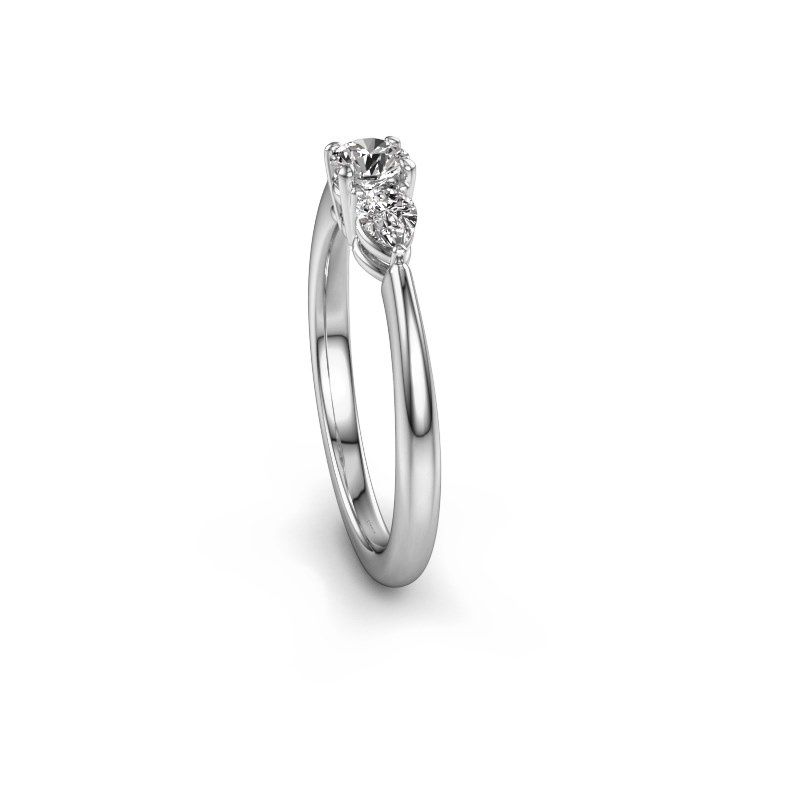 Afbeelding van Verlovingsring Chanou RND 585 witgoud diamant 0.670 crt