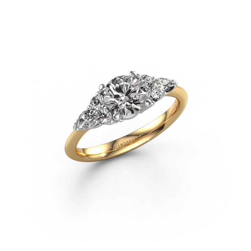 Verlobungsring Melani RND 585 Gold Lab-grown Diamant 1.08 crt