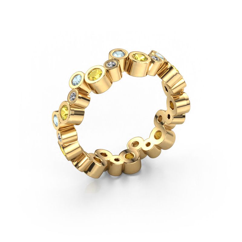Bague Tessa 585 or jaune saphir jaune 2.5 mm