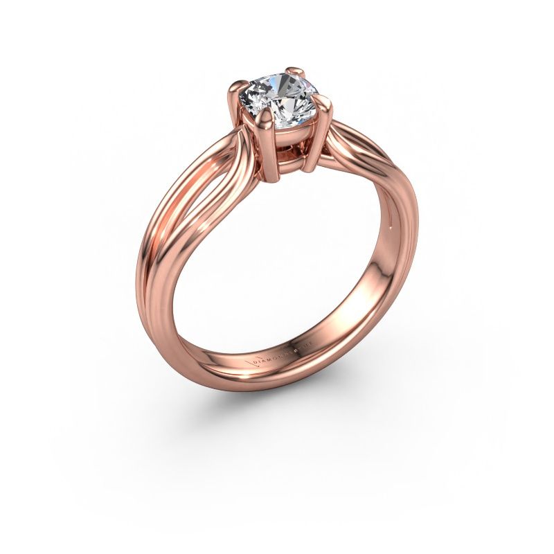 Forlovelsesring Antonia cus 1 585 roségull diamant 0.70 crt