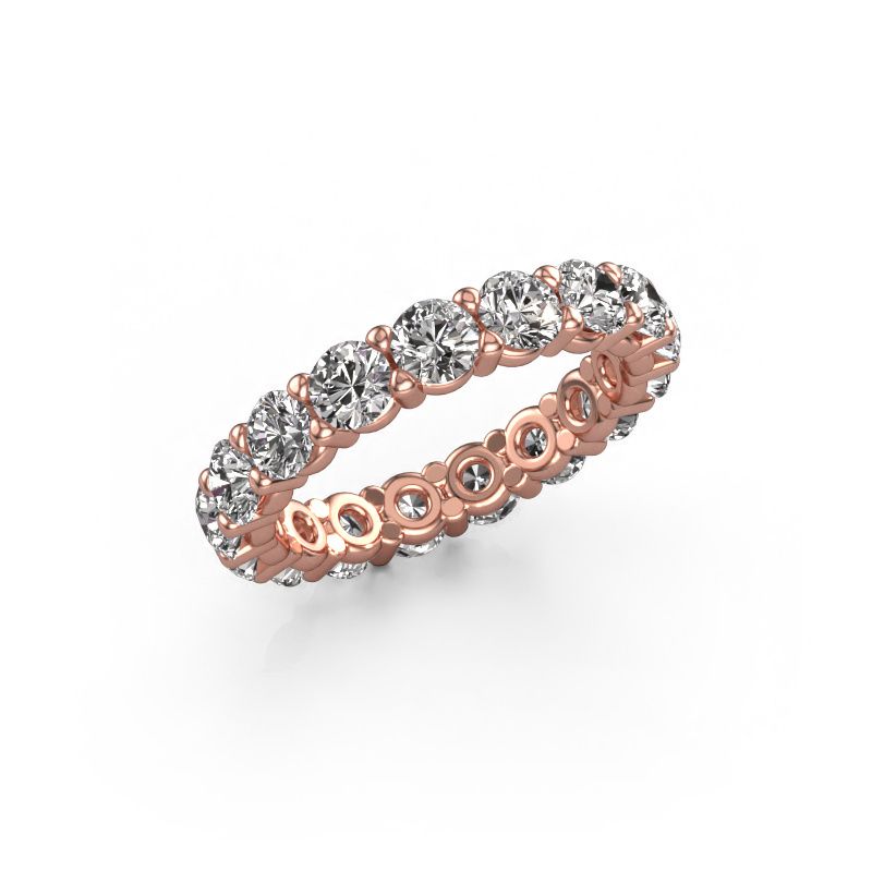 Stackable ring Heddy rnd 3.7 585 rose gold lab-grown diamond 3.40 crt