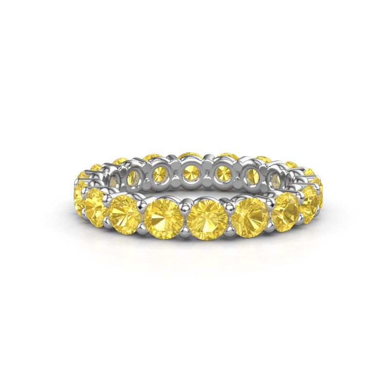 Bild von Ring heddy rnd 3.4<br/>950 Platin<br/>Gelb Saphir 3.4 mm