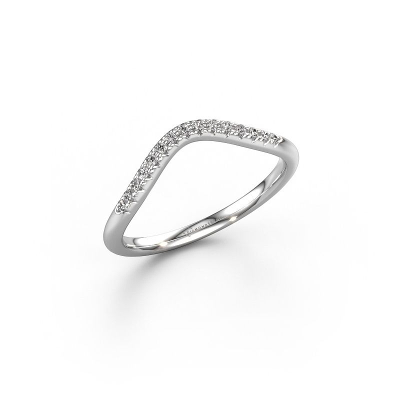 Stackable ring SR10C3H 950 platinum diamond 0.10 crt