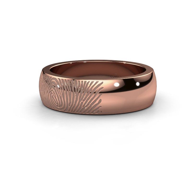 Afbeelding van Trouwring Alma<br/>585 rosé goud ±6x2 mm