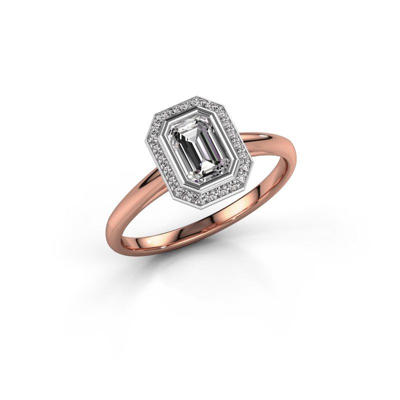 Afbeelding van Verlovingsring Noud 1 EME<br/>585 rosé goud<br/>Lab-grown diamant 0.82 crt