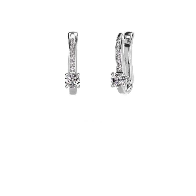 Image of Earrings Valorie 950 platinum diamond 0.98 crt
