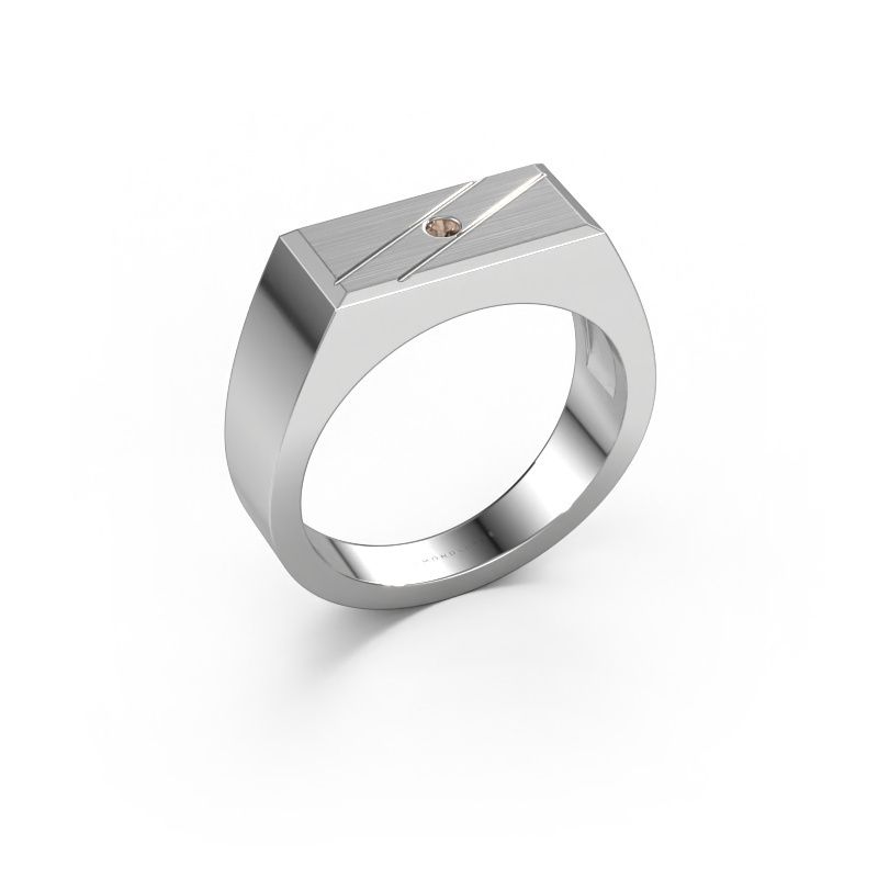 Herrenring Dree 3 950 Platin Braun Diamant 0.03 crt