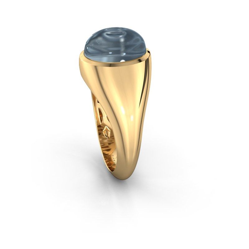 Afbeelding van Ring Zaza 585 goud aquamarijn 10x8 mm