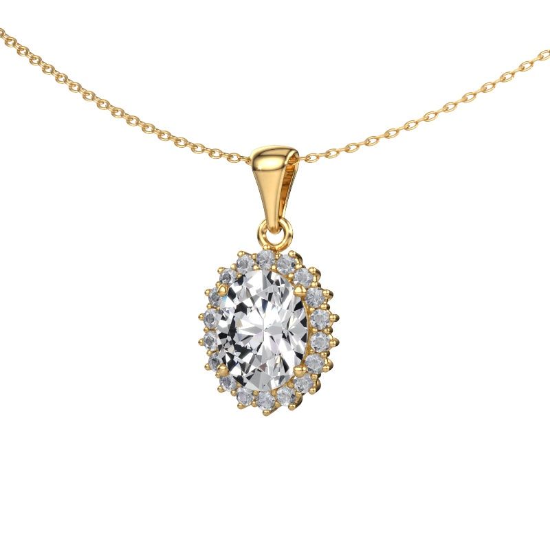 Pendant Margien 585 gold lab grown diamond 2.70 crt