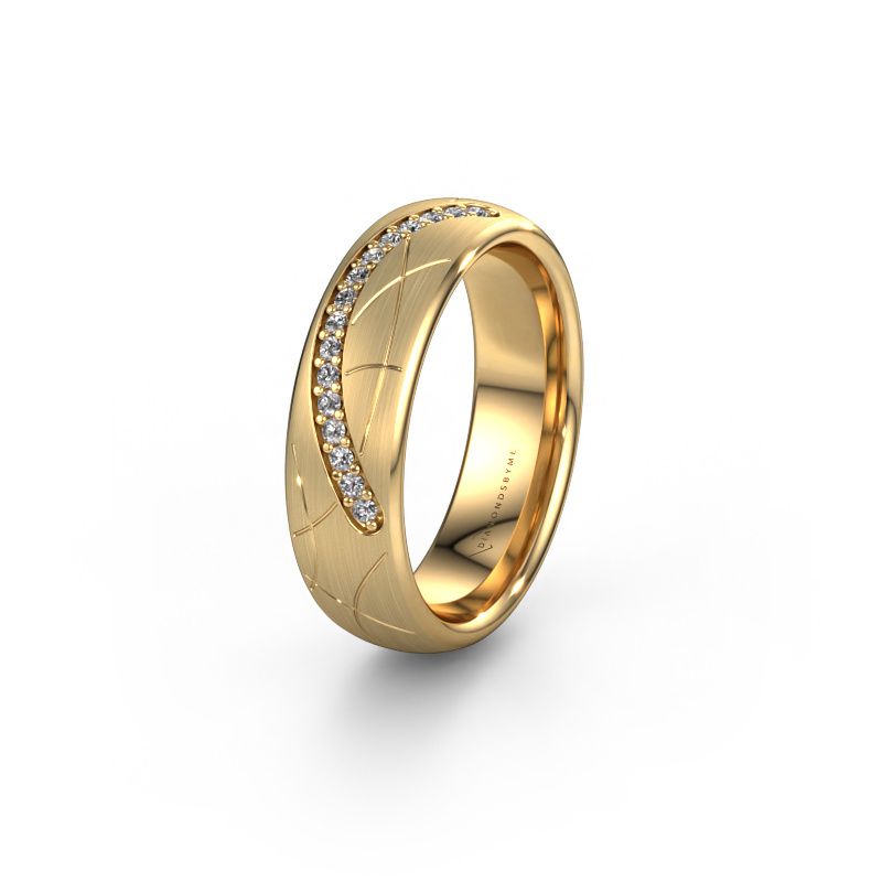 Trauring WH2060L36CM 585 Gold Diamant ±6 x 2,2 mm