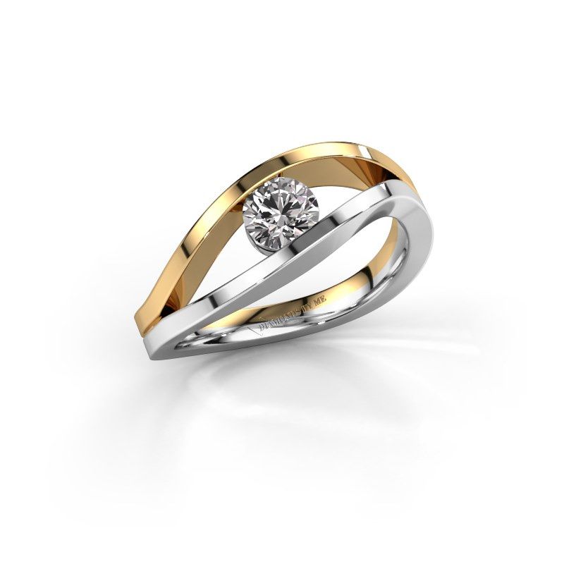 Image of Ring Sigrid 1<br/>585 white gold<br/>Diamond 0.40 crt