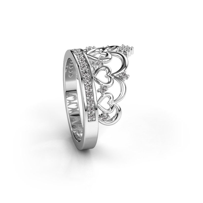 Afbeelding van Ring Kroon 2 585 witgoud diamant 0.238 crt