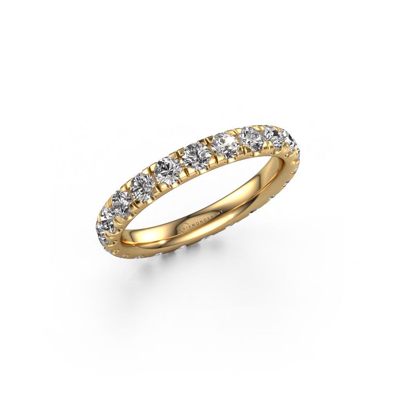 Stackable ring Jackie 2.7 585 gold diamond 1.76 crt