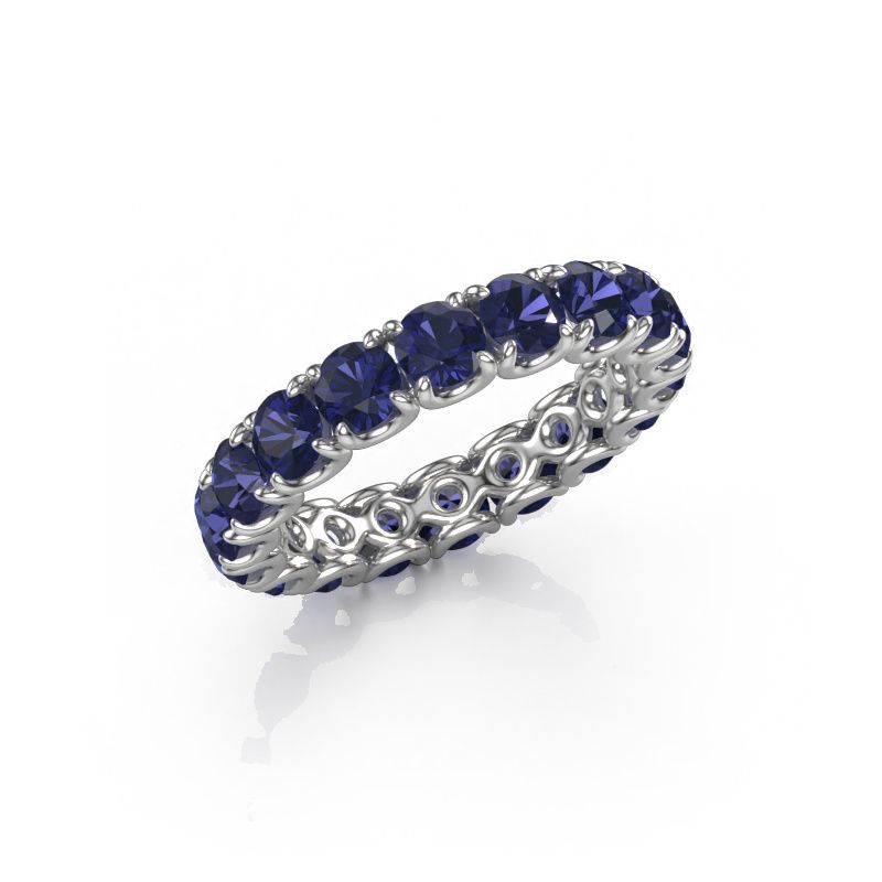 Stackable ring Estee 3.7 585 white gold sapphire 3.7 mm