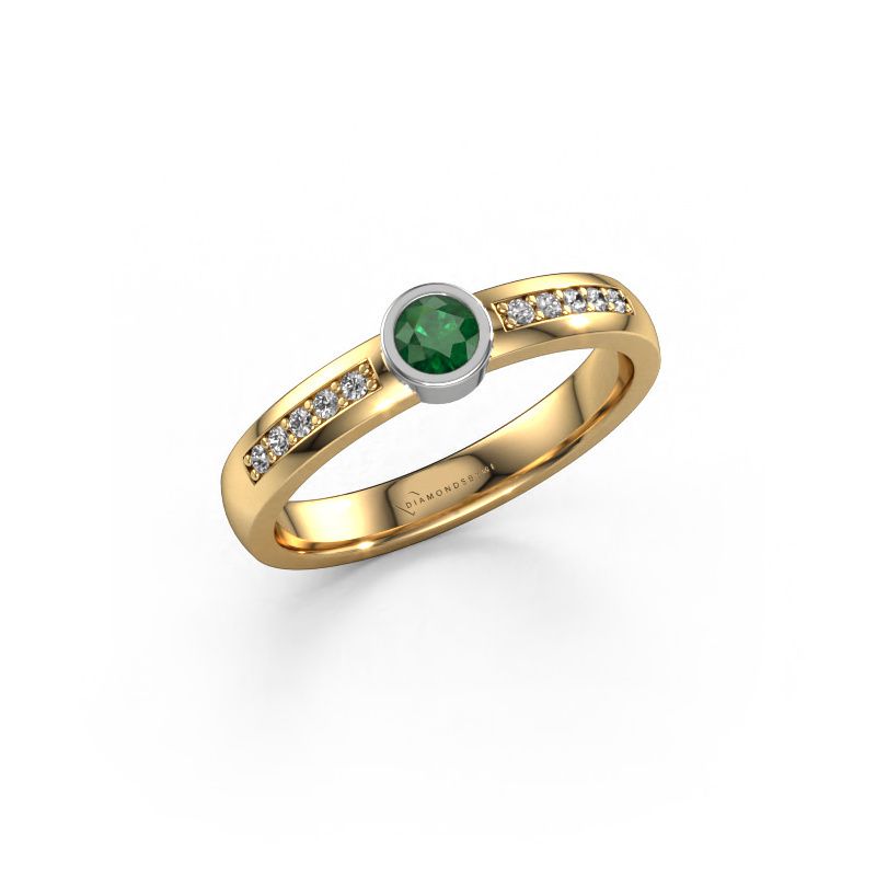 Ring Ise 2 585 gold emerald 4 mm
