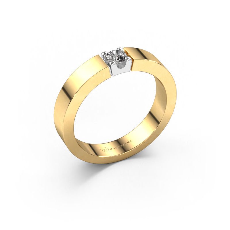 Ring Dana 1 585 gold zirconia 3.7 mm