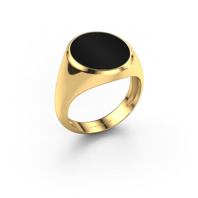 Siegelring Herman 5 light 585 Gold Onyx 15x13 mm