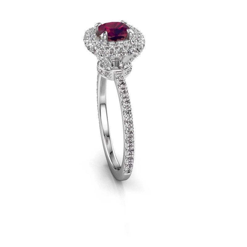 Image of Engagement ring Talitha CUS 585 white gold rhodolite 5 mm