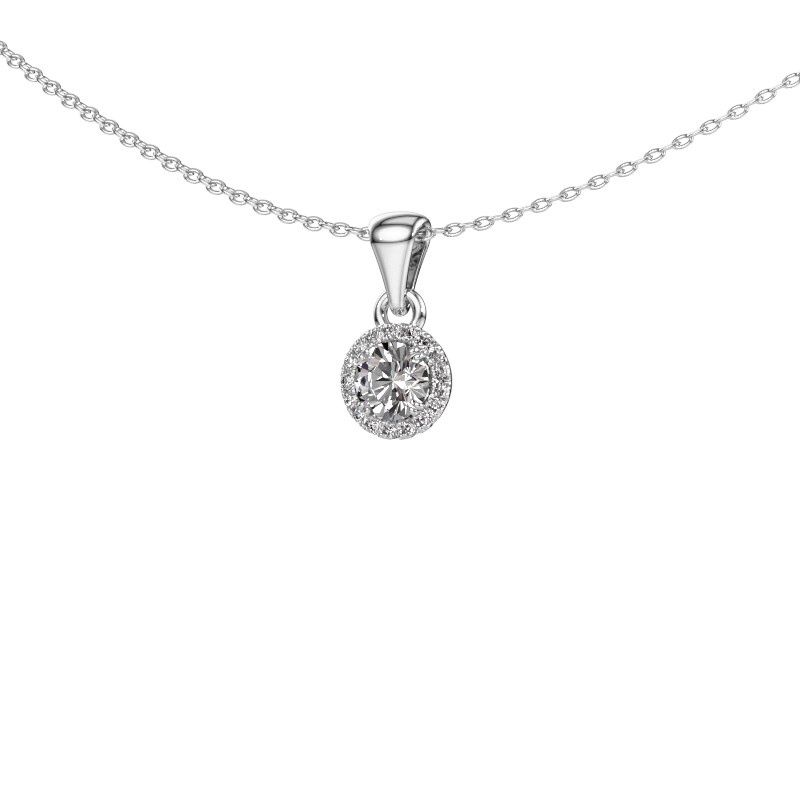Image of Pendant seline rnd<br/>925 silver<br/>Diamond 0.33 crt
