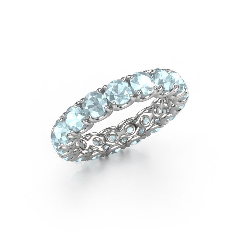 Ring Estee 4.0 585 Weißgold Aquamarin 4 mm