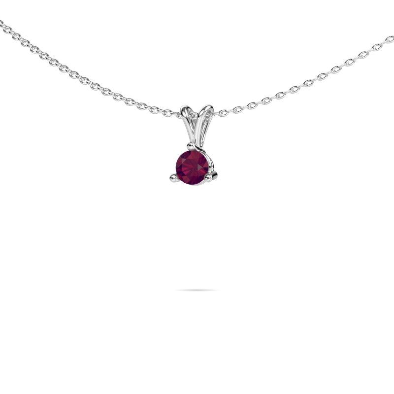 Hanger Somer 585 witgoud rhodoliet 6 mm