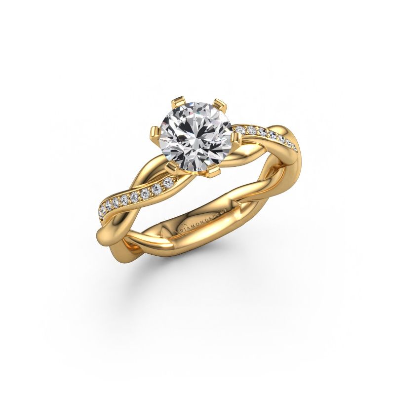 Engagement ring Page 585 gold lab-grown diamond 1.00 crt
