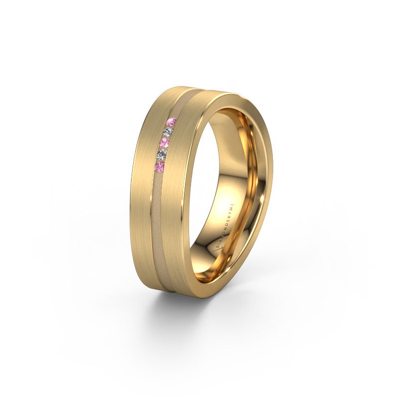 Alliance WH2019P 585 or jaune saphir rose ±6x2 mm