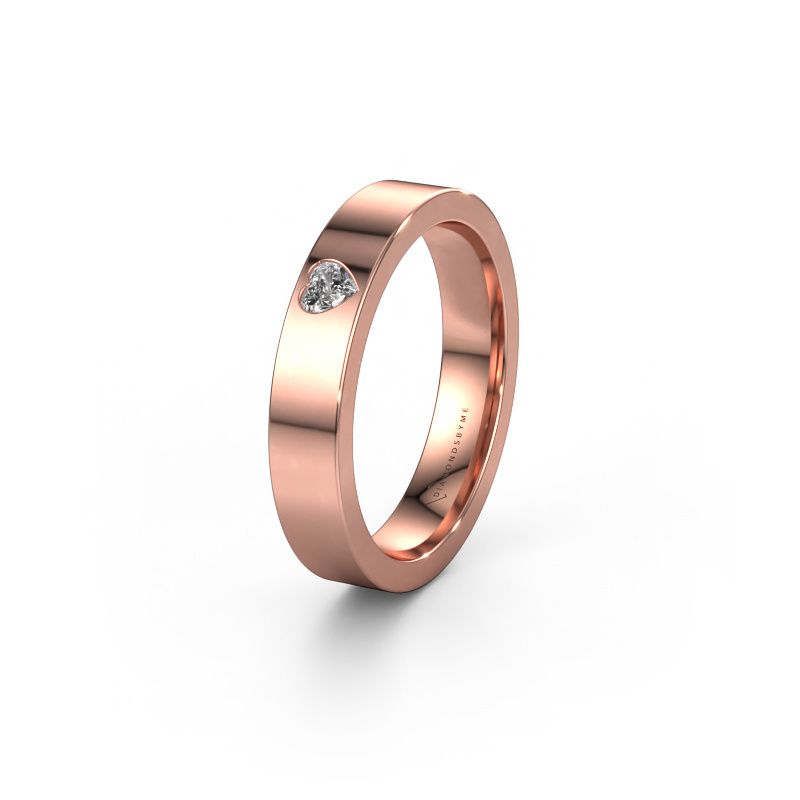 Alliance WH0101L14BPHRT 585 or rose diamant synthétique ±4x2 mm