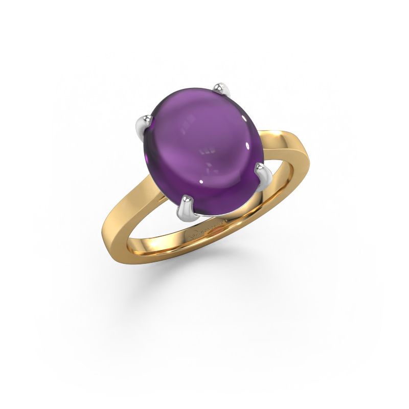 Anello Mallie 1 585 oro ametista 7x5 mm