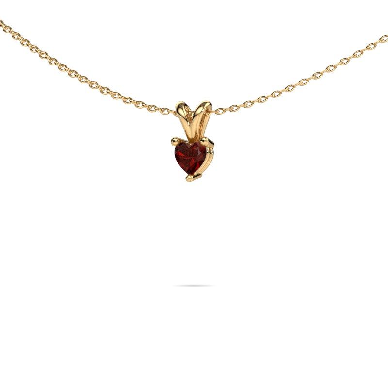 Pendant Garnet 585 gold garnet 4 mm