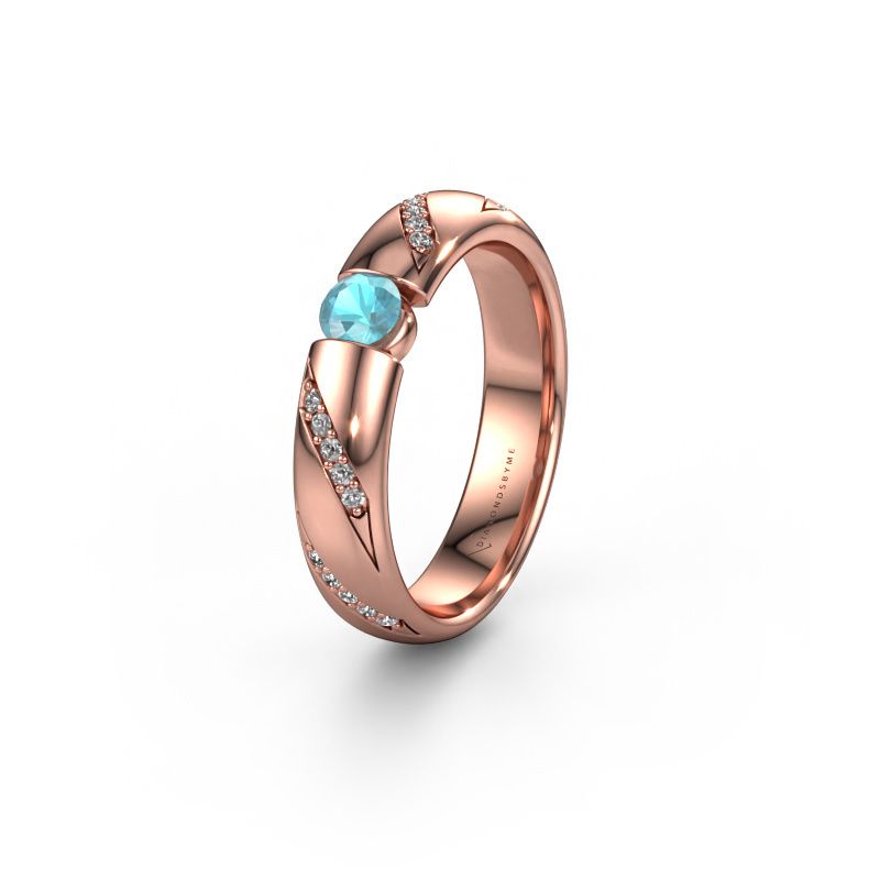 Alliance WH2102L34A 585 or rose topaze bleue ±5x1.7 mm
