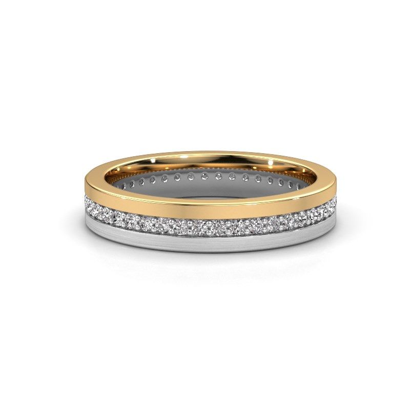 Afbeelding van Trouwring WH0203L14BPM<br/>585 goud ±4x2 mm<br/>Zirkonia 1.3 mm
