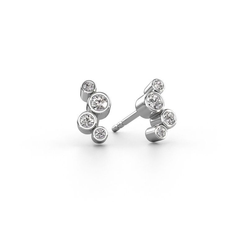 Oorstekers Marlys 2 585 witgoud diamant 0.800 crt