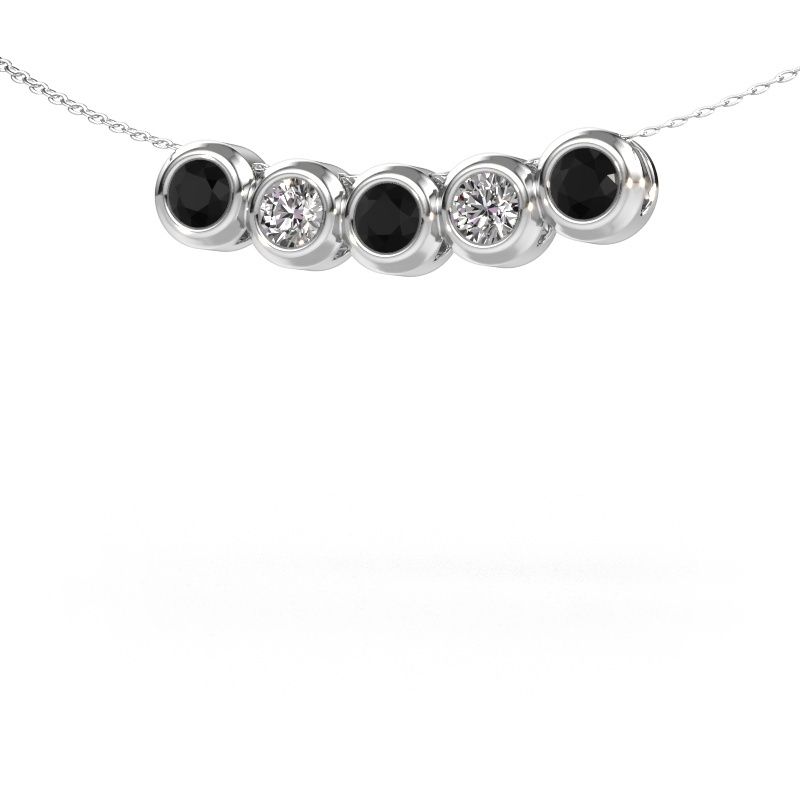 Kette Kim 5 585 Weißgold Schwarz Diamant 1.40 crt