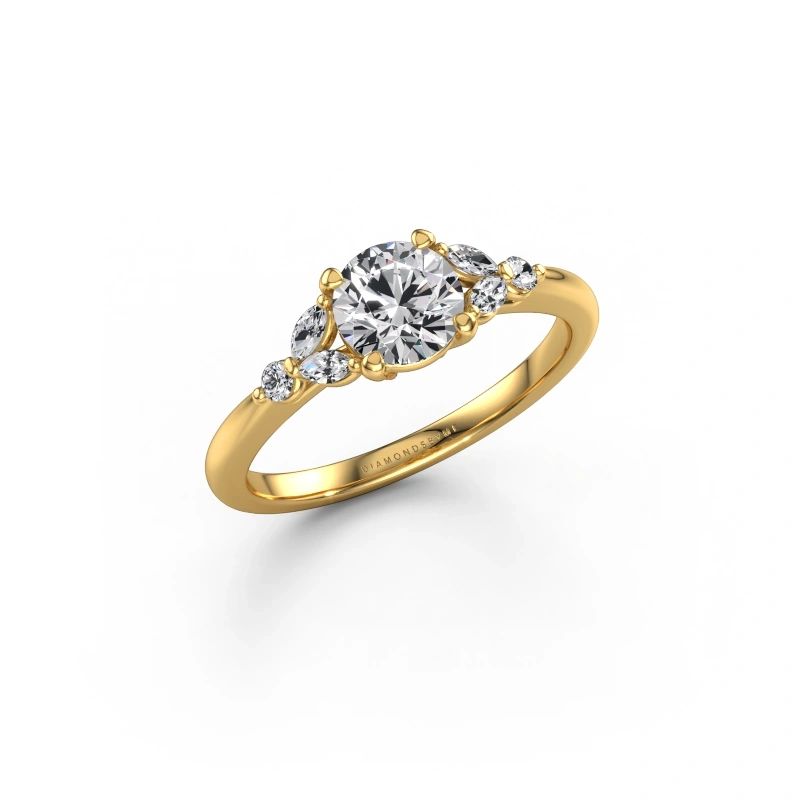 Engagement ring Megan RND 585 gold diamond 0.85 crt