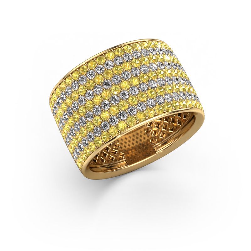 Ring Macy 585 gull gul safir 1.4 mm