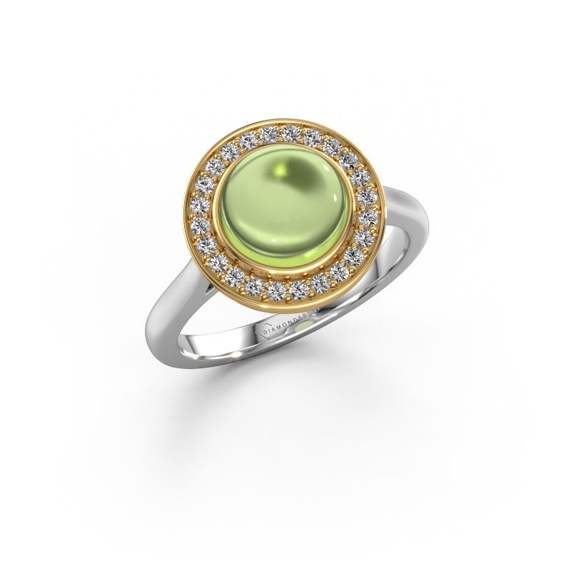 Ring Alisa 585 Weißgold Peridot 8 mm