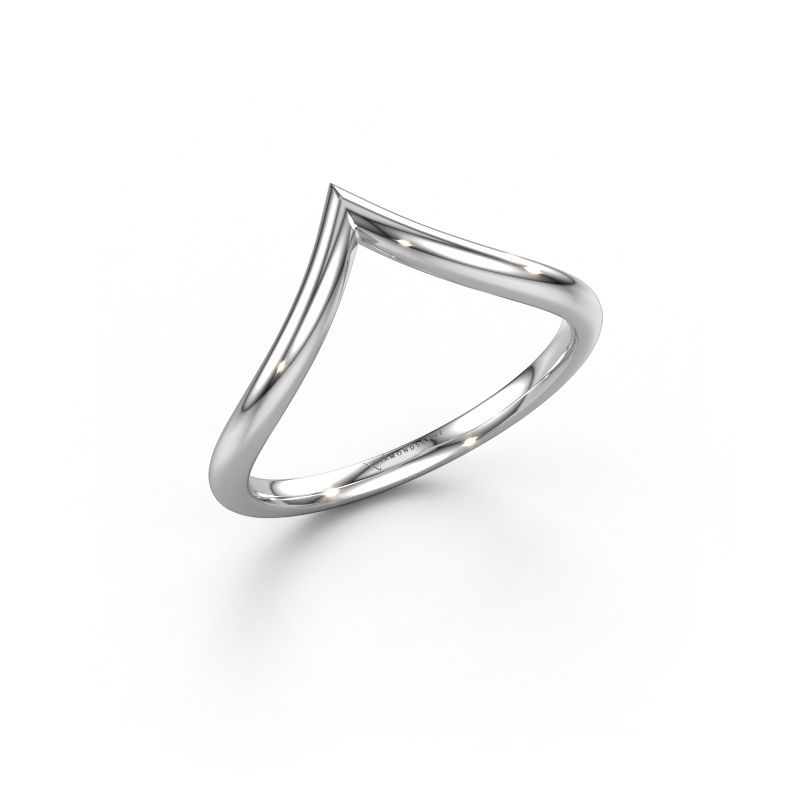 Stackable ring SR30D3 585 white gold