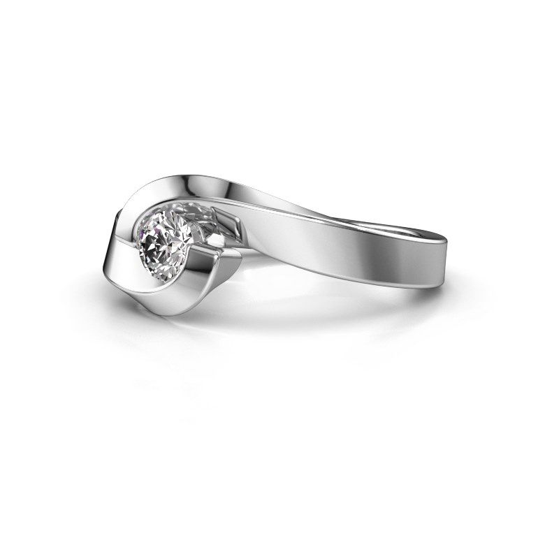 Image of Ring Sheryl<br/>585 white gold<br/>Lab-grown diamond 0.25 crt