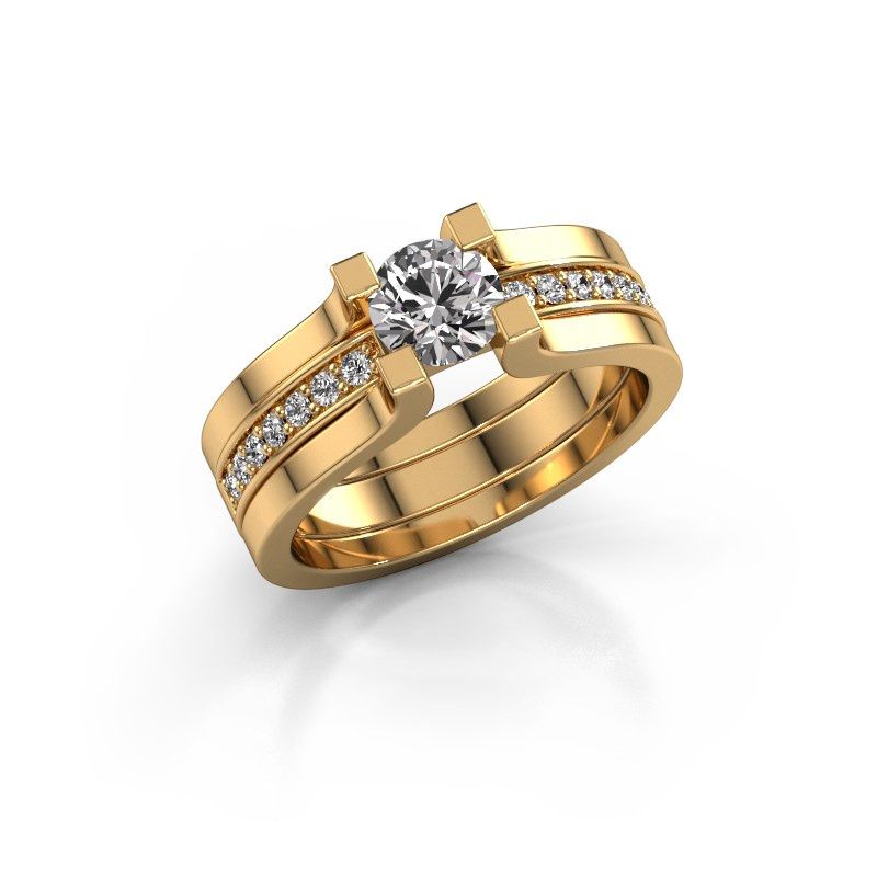 Afbeelding van Verlovingsring Myrthe<br/>585 goud<br/>Diamant 0.768 crt