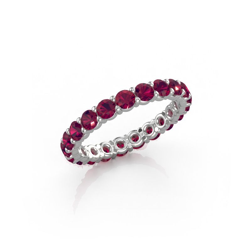 Ring Heddy rnd 2.9 585 white gold rhodolite 2.9 mm