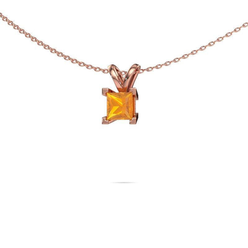 Pendant Ariane 585 rose gold citrin 5 mm