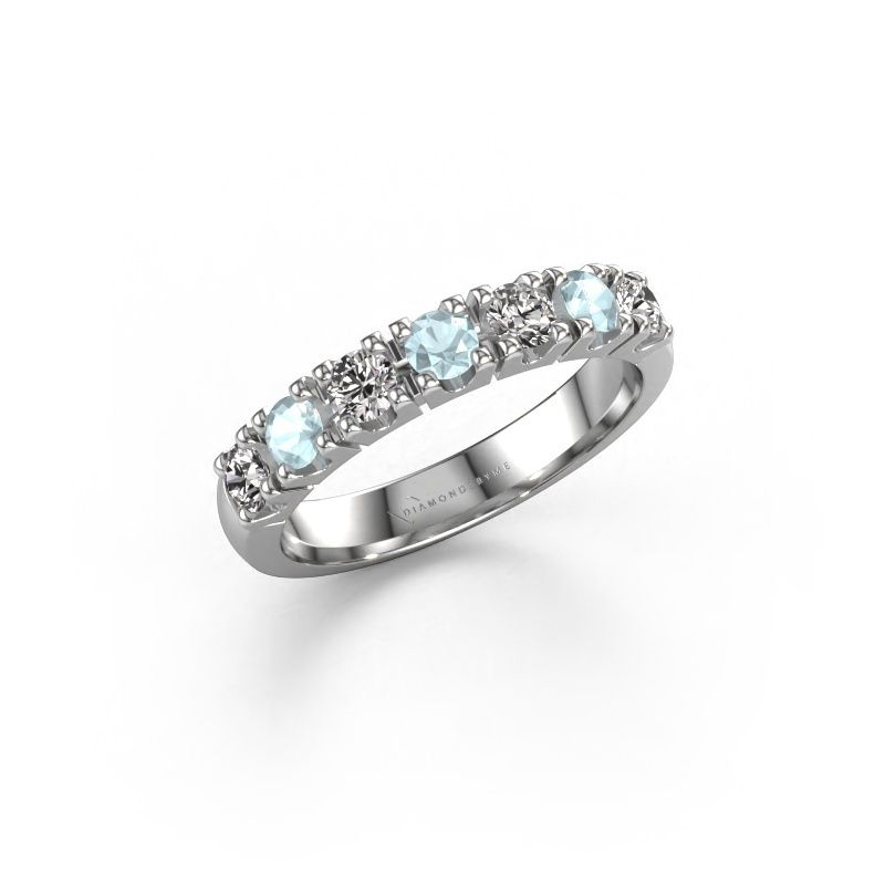 Ring Rianne 7 950 platinum aquamarine 3 mm