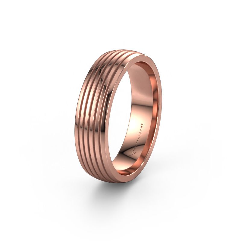 Trouwring WH0150M26A 585 rosé goud ±6x1.7 mm