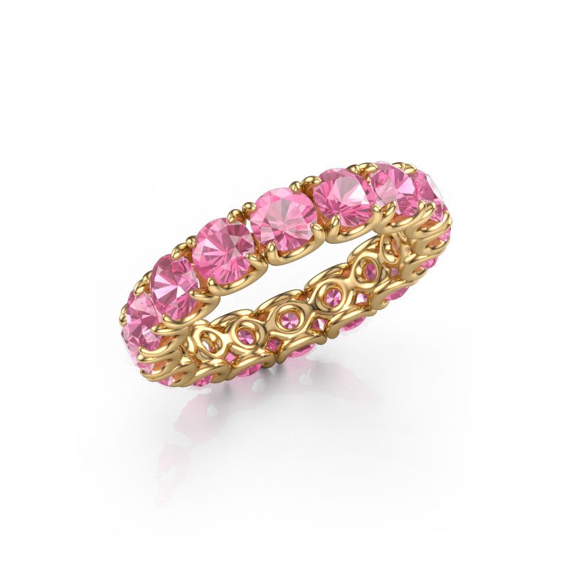 Ring Estee 4.2 585 goud roze saffier 4.2 mm