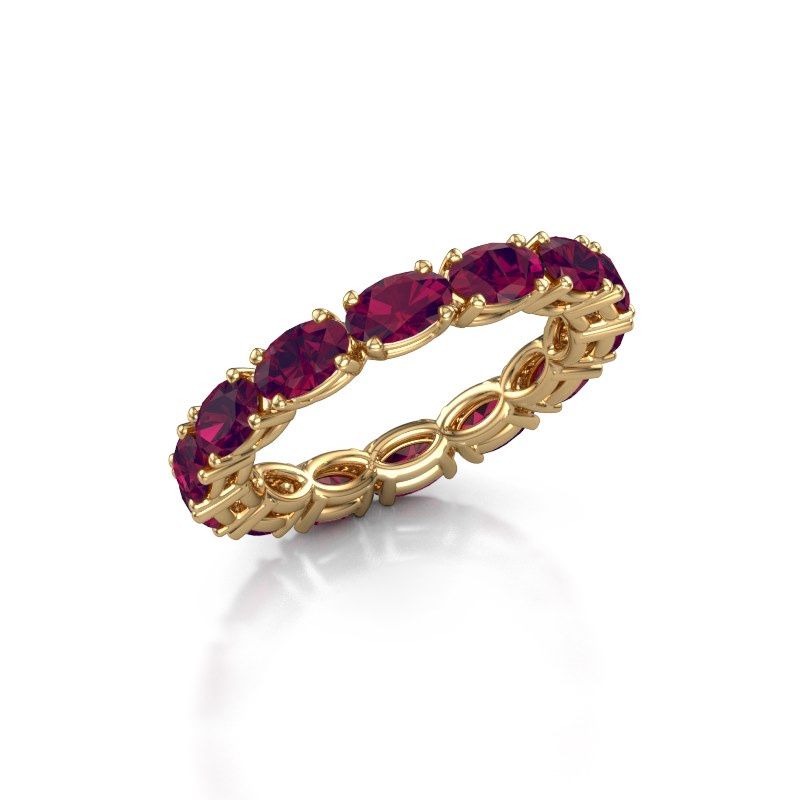 Bild von Ring vivienne ovl 5x3<br/>585 Gold<br/>Rhodolit 5x3 mm
