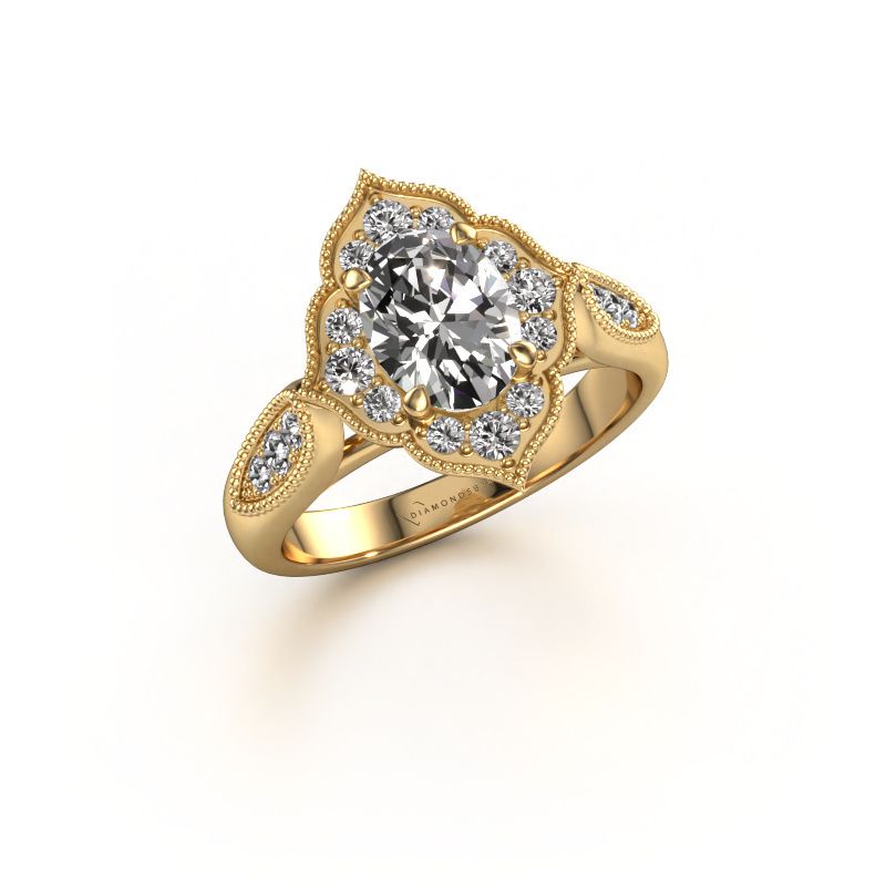 Verlovingsring Rosan 585 goud diamant 1.468 crt